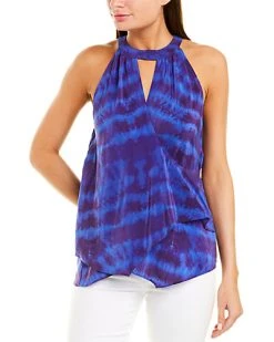 Nicole Miller Artelier Silk-Blend Top Women