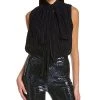 Halston Carly Chiffon Pleated Bodysuit Women -Halston Kel Shop 1050113509 RLLD 1