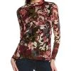 Anne Klein Printed Turtleneck Top Women -Halston Kel Shop 1050290380 RLLD 1