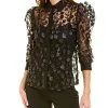 Anne Klein Sheer Mesh Blouse Women -Halston Kel Shop 1050290413 RLLD 1