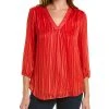 Jones New York Stella Satin Blouse Women -Halston Kel Shop 1050310129 RLLD 1