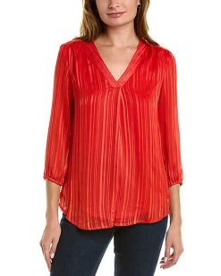 Jones New York Stella Satin Blouse Women
