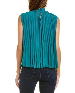 Nanette Lepore Pleated Halter Top Women 6 Nanette Lepore Pleated Halter Top Women -Halston Kel Shop 1050361279 RLLD 2