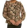 Nanette Lepore Ruffle Detail Top Women -Halston Kel Shop 1050361313 RLLD 1