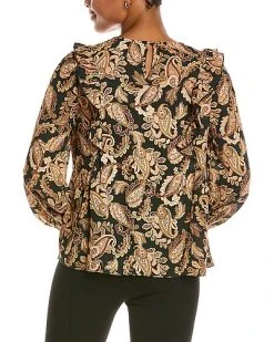 Nanette Lepore Ruffle Detail Top Women -Halston Kel Shop 1050361313 RLLD 2