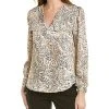 Jones New York Printed Satin Twill Top Women -Halston Kel Shop 1050418290 RLLD 1