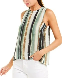 Nicole Miller Artelier Silk-Blend Tank Women