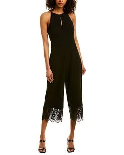 Badgley Mischka Lace-Trim Jumpsuit Women