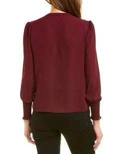 Nanette Lepore Ruffle Shoulder Top Women -Halston Kel Shop 1050565066 RLLD 2