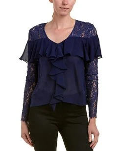Nicole Miller Artelier Silk Top Women
