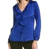 Vince Camuto Ruffle Front Blouse Women -Halston Kel Shop 1411001226 RLLD 1