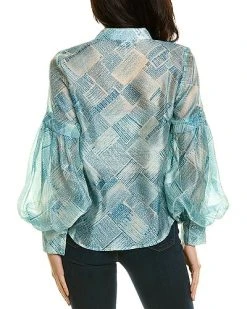 Gracia Sheer Top Women -Halston Kel Shop 1411002606 RLLD 2