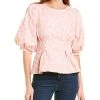 Gracia Jacquard Floral Top Women -Halston Kel Shop 1411034180 RLLD 1
