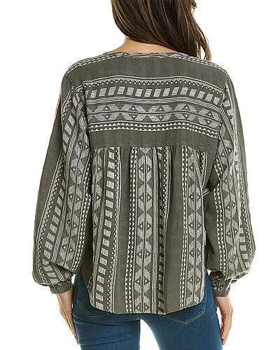 Splendid Freesia Linen-Blend Blouse Women 4 Splendid Freesia Linen-Blend Blouse Women - Image 2