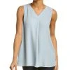 EILEEN FISHER V-Neck Pleated Silk Tank Women -Halston Kel Shop 1411066777 RLLD 1
