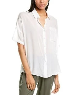 Splendid Woven Tie-Front Top Women
