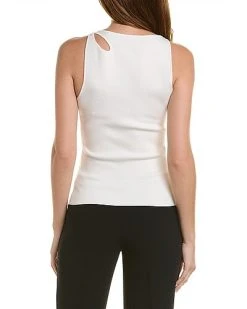 Elie Tahari High Neck Cross Strap Tank Women -Halston Kel Shop 1411073345 RLLD 2