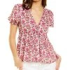 Celina Moon Short Sleeve Blouse Women -Halston Kel Shop 1411073619 RLLD 1