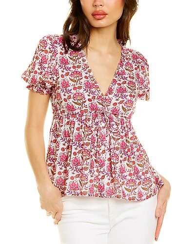 Celina Moon Short Sleeve Blouse Women 3 Celina Moon Short Sleeve Blouse Women