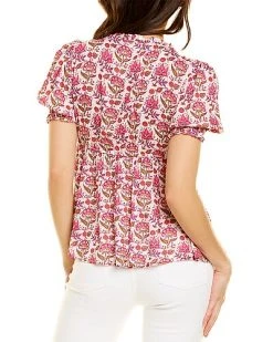 Celina Moon Short Sleeve Blouse Women 6 Celina Moon Short Sleeve Blouse Women -Halston Kel Shop 1411073619 RLLD 2