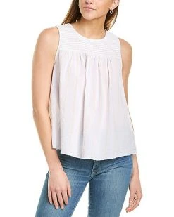 Lilla P Smocked Stripe Tank Women