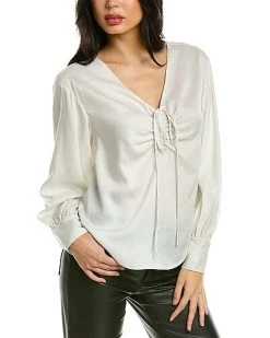 Rebecca Taylor Drawstring Blouse Women
