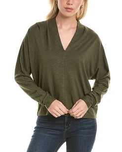 Lilla P Split Collar Dolman Top Women