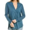 Splendid Woven Mix Long Sleeve Shirt Women -Halston Kel Shop 1411173634 RLLD 1