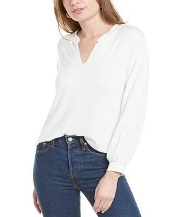 1.STATE Split Neck Top Women