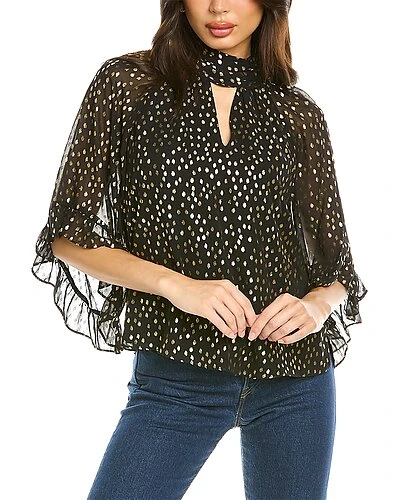 Vince Camuto Hiffon Foil Dot Top Women 3 Vince Camuto Hiffon Foil Dot Top Women