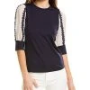 Gracia Flower Trim Top Women -Halston Kel Shop 1411227008 RLLD 1
