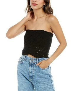 Saint Laurent Crochet Wool Bustier Women