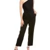 Oscar De La Renta De La Renta One-Shoulder Wool-Blend Jumpsuit Women