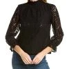 1.STATE Smocked Neck Top Women