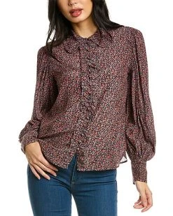 Rebecca Taylor Wren Fleur Silk Blouse Women