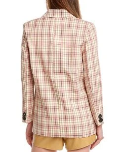 70/21 Plaid Blazer Women -Halston Kel Shop 1411302385 RLLD 2