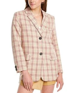 70/21 Plaid Blazer Women -Halston Kel Shop 1411302385 RLLD 3