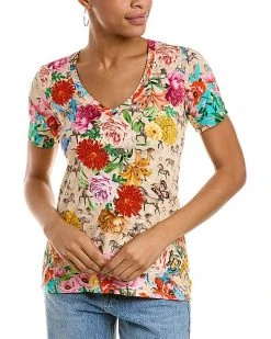 Johnny Was Lace Garden Favorite T-Shirt Women
