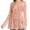 FREE PEOPLE Odette Printed Tunic Women -Halston Kel Shop 1411343917 RLLD 1