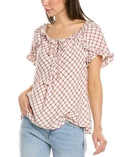 Max Studio Tulip Sleeve Top Women