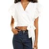 Lea & Viola Eyelet Wrap Top Women -Halston Kel Shop 1411387240 RLLD 1