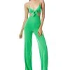 Alice + Olivia Havana Front Tie Bow Jumpsuit Women -Halston Kel Shop 1411412047 RLLD 1