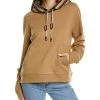Burberry Check Hood Oversized Hoodie Women -Halston Kel Shop 1411452576 RLLD 1