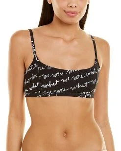 WeWoreWhat Logo Scribble Cami Bra Top Women