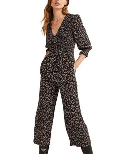 Boden Smocked Bodice Jumpsuit Women