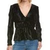 BCBGMAXAZRIA Velour Blouse Women