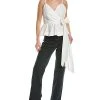BCBGMAXAZRIA Surplice Peplum Top Women -Halston Kel Shop 1411485673 RLLD 1