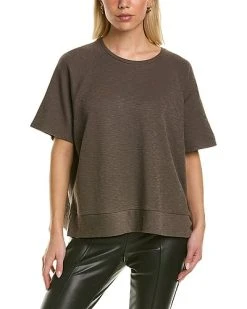 EILEEN FISHER Lubby Rib Knit Crewneck Top Women