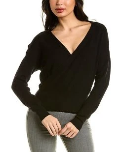 Gracia Wrap Knit Sweater Top Women