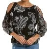 Vince Camuto Blooming Paisley Blouse Women -Halston Kel Shop 1411511980 RLLD 1